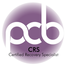 Certified recovery specialist badge