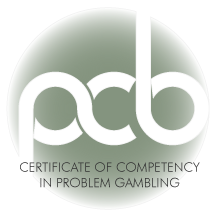 Certificate of competency in problem gambling badge